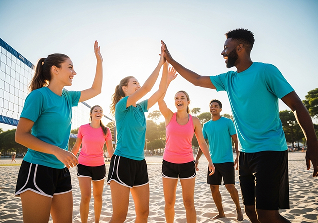 Bóng chuyền không chỉ tốt cho thể chất mà còn giúp tăng cường tinh thần đồng đội và niềm vui vận động.