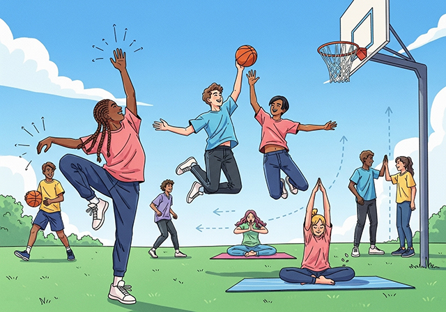 Lịch tập luyện tăng chiều cao cho tuổi dậy thì