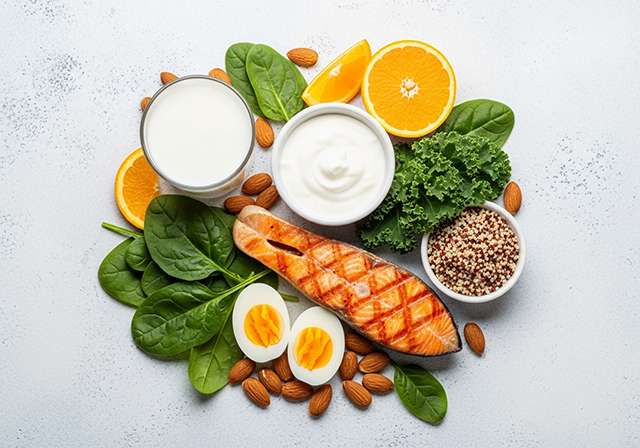 Một mâm cơm đầy đủ dinh dưỡng với các thực phẩm giàu canxi, vitamin D và protein, là nền tảng cho xương chắc khỏe và chiều cao tối ưu.