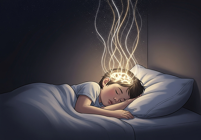 Hormone tăng trưởng được giải phóng trong giấc ngủ sâu, đóng vai trò then chốt trong quá trình phát triển chiều cao ở trẻ em và thanh thiếu niên.