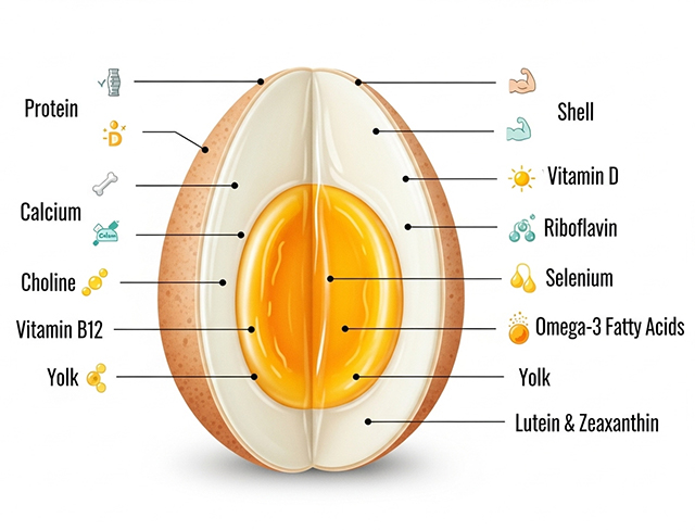 Một quả trứng nhỏ bé ẩn chứa nguồn dinh dưỡng khổng lồ, là chìa khóa cho sự phát triển chiều cao vượt trội.