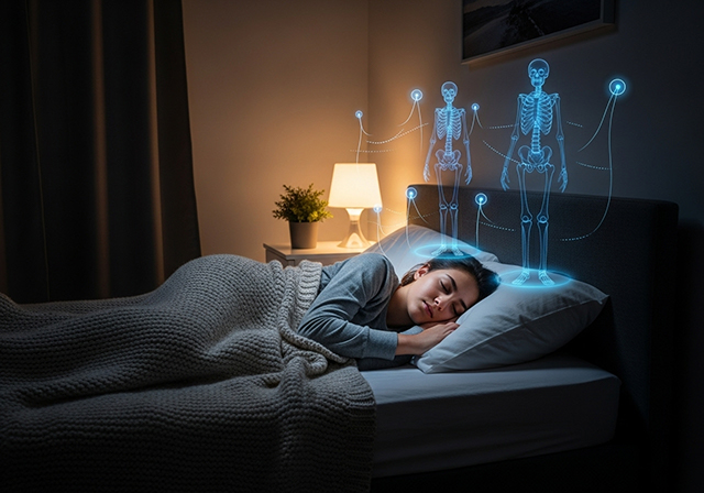 Tư thế ngủ giúp xương phát triển