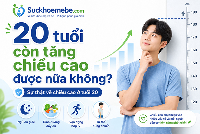 20 tuổi còn tăng chiều cao được nữa không?