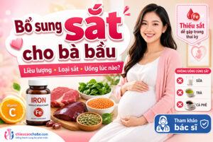 Bổ sung sắt cho bà bầu